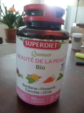 Complément alimentaire Superdiet Quatuor beauté de la peau Bio