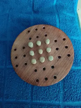 jeu de solitaire en bois