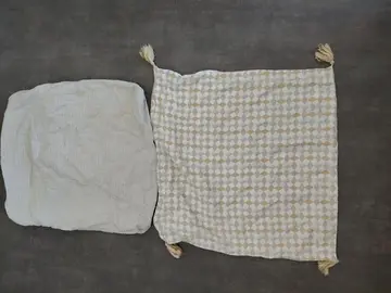 Deux housses de coussin