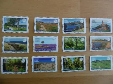 Série timbres complète Randonnées pédestres 2023