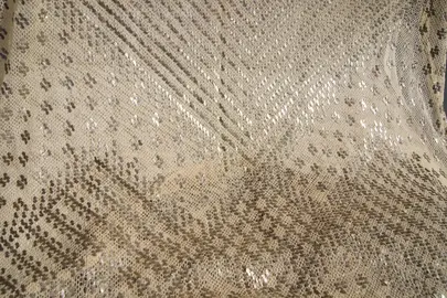 Tulle lamé argent