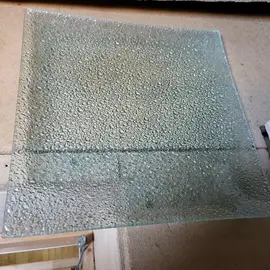 grandes assiettes de présentation verre