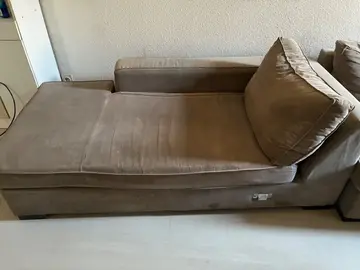 Méridienne + canapé 2 places tissu