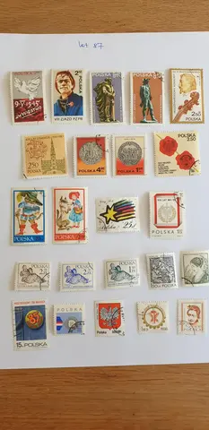 Lot A87 Timbres Pologne