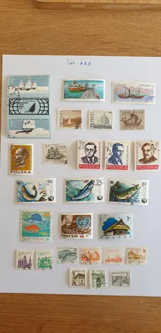 Lot A88 timbres Pologne
