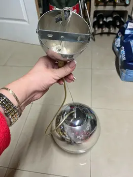 SUSPENSION VERRE VINTAGE GLOBE