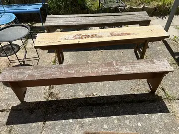 Bancs en bois