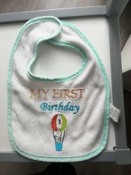 Bavoir 1er anniversaire