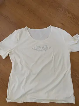 haut polyester léger, strass
