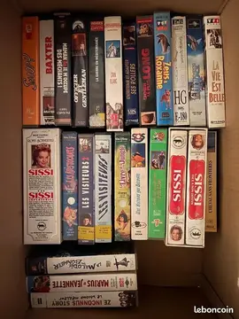 Lot de 66 cassettes VHS