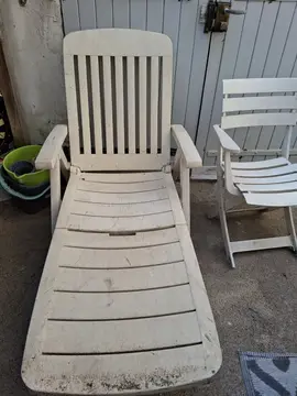 2 chaises longues extérieur