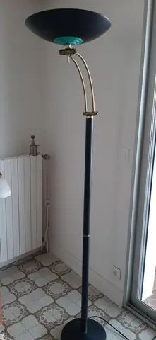 Lot de 2 lampadaires vintage halogène