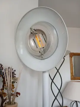 Donne lampadaire halogène blanc