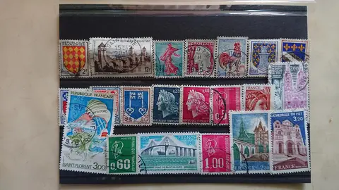 Pochette timbres français