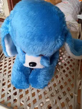 peluche CHIEN bleue