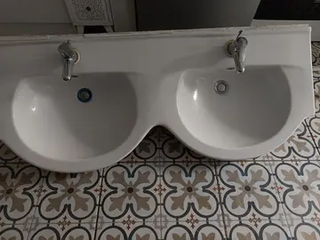 double vasque et bac a douche