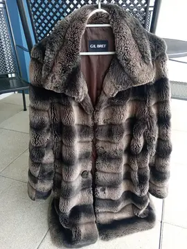 veste mi longue fourrure synthétique