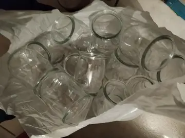 Pots yaourts en verre