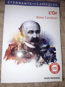 livre L or de Blaise Cendras