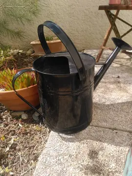 Arrosoir noir décoratif
