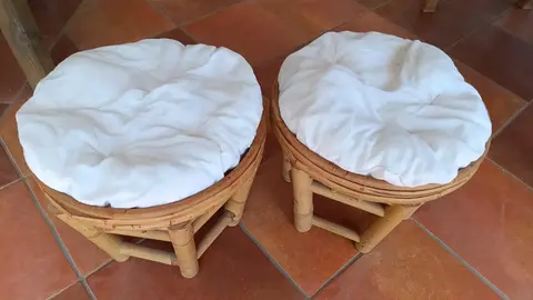 poufs en rotin