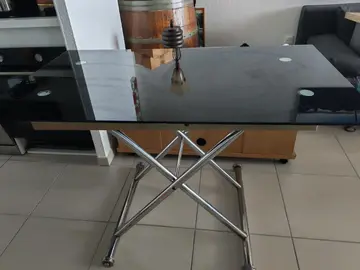 table en verre