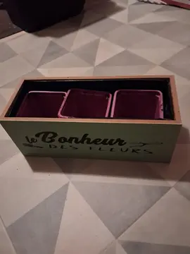 Petit bac en bois pour intérieur