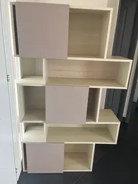meuble à case et porte coulissante