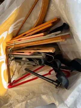 lots de cintres, classiques et pinces