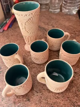 lot de 6 tasses + petit pot