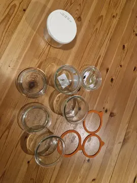 Bocaux avec couvercles en verre