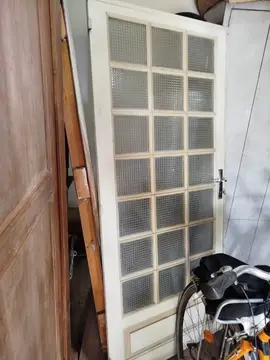 porte vitrée usagée