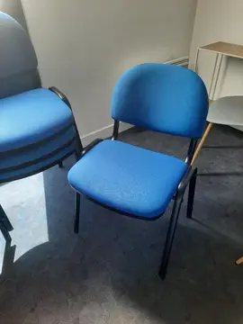 Lot 6 chaises de bureau, salle d'attente, réunion