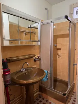 lavabo, tablette, receveur douche