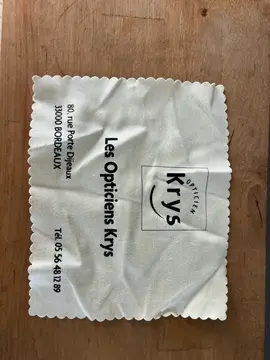 lingette pour lunette