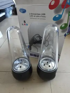 enceinte Led jet d'eau USB