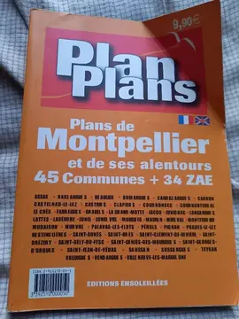 plan de Montpellier et communes alentours