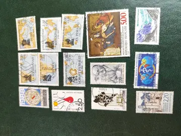 lot unique timbres Français 1989 ..1/05
