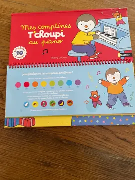 livre apprendre le piano avec T’choupi