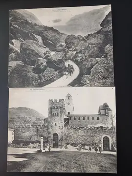 2 cartes postales géantes vintage Hautes Pyrénées