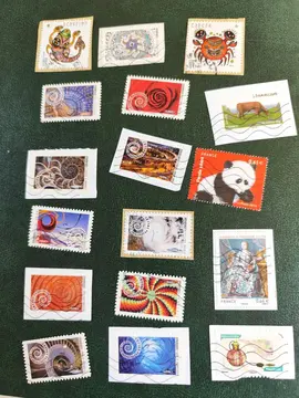 lot unique timbres Français 2014
