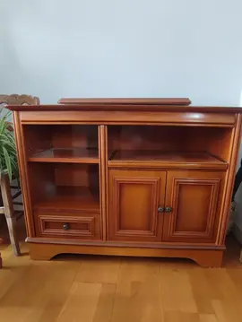 meuble tv merisier