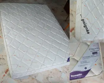 Matelas, sommier, cadre de lit (taille: double)