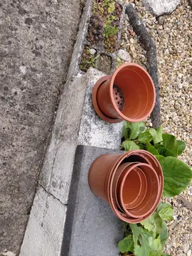 Pots de fleurs plastique