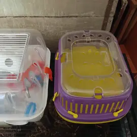 cage hamster et cage de transport