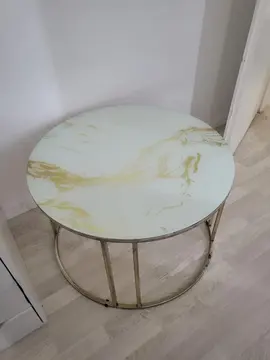 table moderne imitation marbre