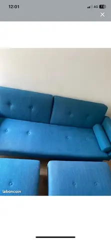 Canapé bleu roi