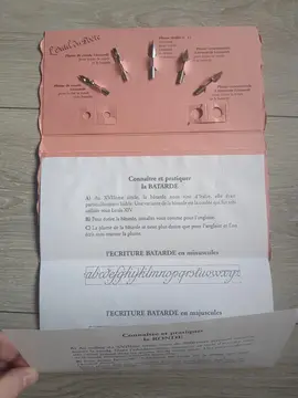 Lot de plumes de calligraphie