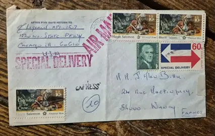 Timbres - Enveloppe timbrées USA