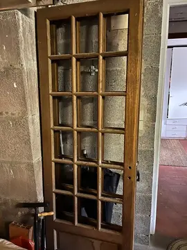 Porte vitrée brut (sans vitre)